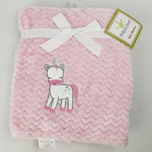 Kimberly Grant Appliqued Chevron Unicorn Blanket
